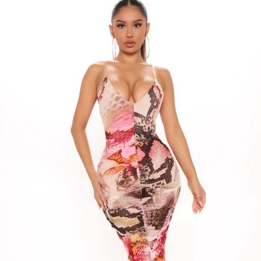 NEW WITH TAGS! Dukati Mesh Maxi Dress